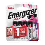 Energizer Max AA Alkaline Battery 4-Pack
