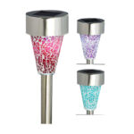 Outdoor Expressions 2.10 Lumens Stainless Steel Solar Path Light, Green, Red, or Purple