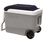 Igloo MaxCold 40 Qt. Roller Cooler, Ash Gray & Aegean Sea
