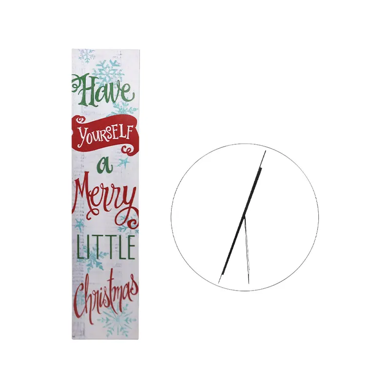 808926 Alpine Have A Merry Little Christmas Porch Greeter Sign - Image 1