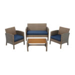 Outdoor Expressions Verona 4-Piece Chat Set