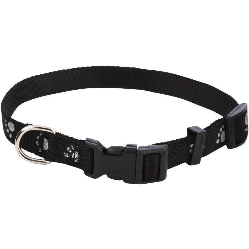 810894.jpg Westminster Pet Ruffin' it Reflective Nylon Paw Print Dog Collar - Image 1