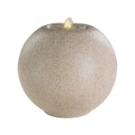 Lumineo White GRC Round Ball Fountain