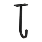 National 5" Black Steel Long Ceiling Plant Hook