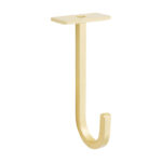 National 5" Brushed Gold Steel Long Ceiling Plant Hook