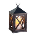 Candle Warmers Weathered Espresso Wooden Lantern