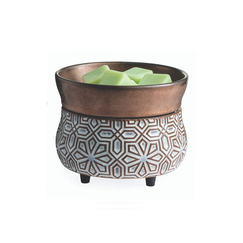 833245025992.jpg Candle Warmers Bronze Geometric 2-In-1 Fragrance Warmer - Image 1