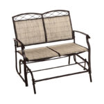 Outdoor Expressions Windsor Collection Brown Steel Double Glider
