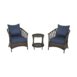 Outdoor Expressions Capitola 3 Piece Wicker Bistro Set