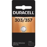 Duracell 303/357 Silver Oxide Button Cell Battery