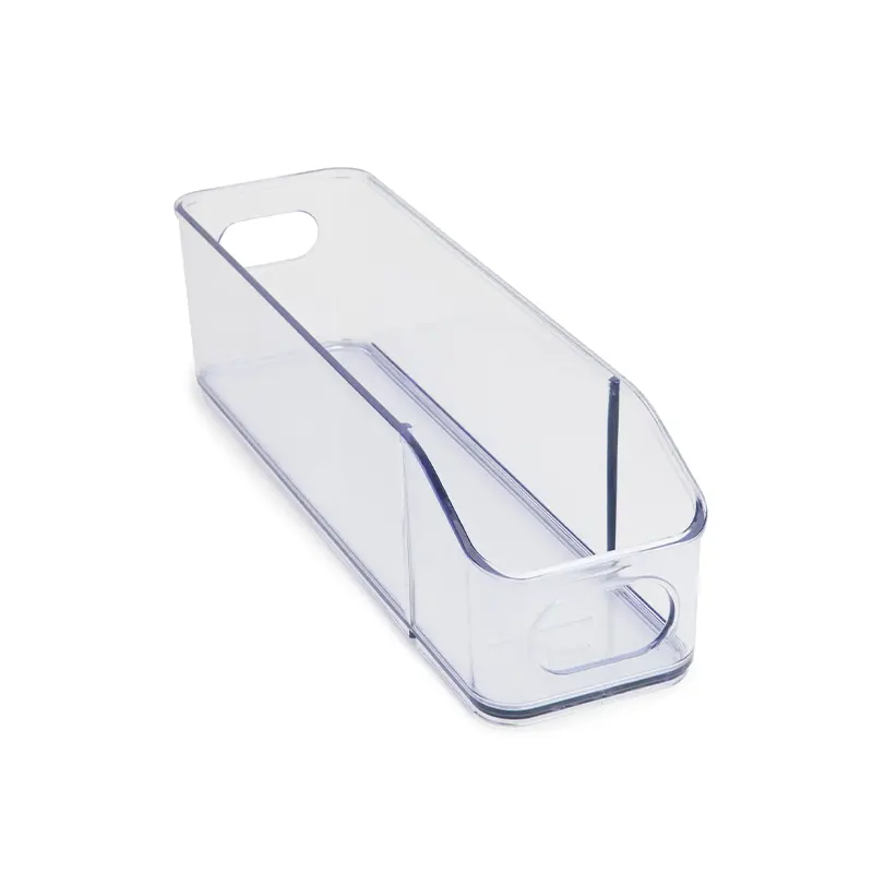 848974025397 Core Home Fridge Bin Clear 4x14.5 Inch - Image 1