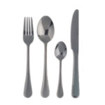 Core Home 16-Piece Black Flatware Set