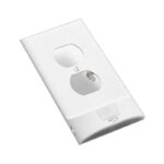 SnapPower Motion Light Duplex Outlet Wall Plate White