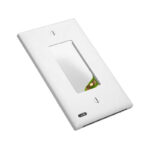 SnapPower Guidelight 2 Plus Decor Outlet Wall Plate White