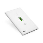 SnapPower Switch Light Toggle Switch Wall Plate White