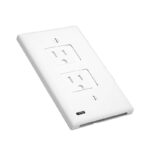 SnapPower Safe Light Decor Outlet Wall Plate White