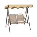 Outdoor Expressions 2 Person Tan Patio Swing