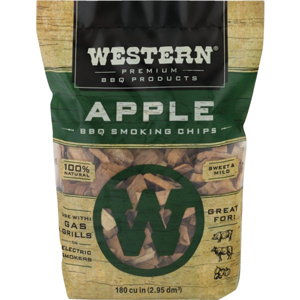 856248.jpg Western 180 Cu. In. Apple Wood Smoking Chips - Image 1