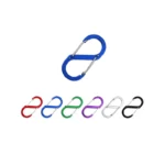 Diamond Visions Carabiner Keychain Dual Assorted Colors