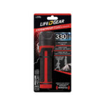 Life Gear Storm Proof LED Flashlight & Path Light Black Red