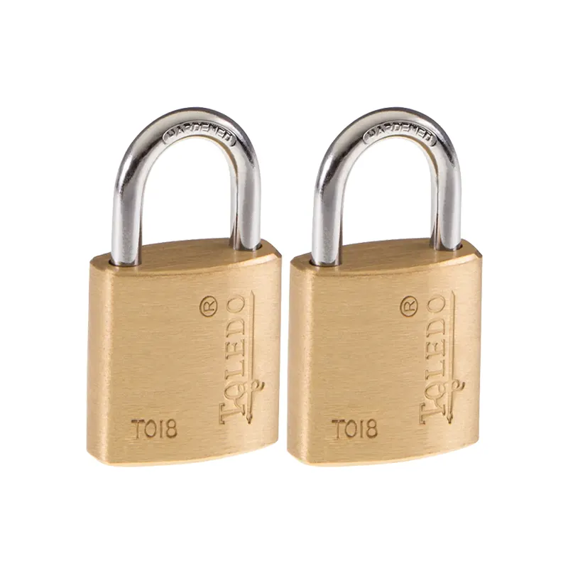 871193002719 Toledo Brass Padlock 20MM 2 Pack - Image 1