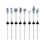 Alpine Plastic 30" H. Color Changing LED Solar Stake Light