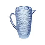 Leading Ware Pitcher Diamond Cut Blue 2qt.