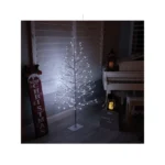 Alpine Cool White LED Lights Silver Christmas Tree 60" - Image 2