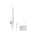 Alpine Cool White LED Lights Silver Christmas Tree 60" - Image 3