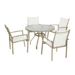 Outdoor Expressions Mayberry 5-Piece Steel Dining Set
