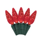 J Hofert C6 LED Light Set Red 70 Bulb