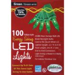 J Hofert Green 100-Bulb Italian Style LED Light Set