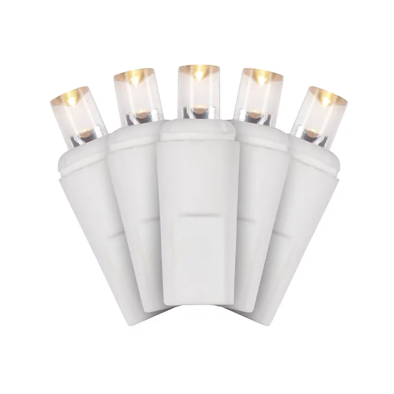 900274 J Hofert M5 LED Light Set with White Wire Warm White 50 Bulb - Image 1