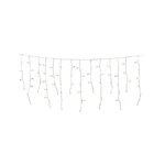 J Hofert Mini Incandescent Icicle Light Set with White Wire Multi 100 Bulb