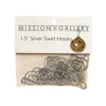 Gerson Silver Swirl Ornament Hooks 24 Pack 1-1/2"
