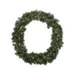 Everlands Imperial White LED Soft Needle Pine Prelit Wreath 19"