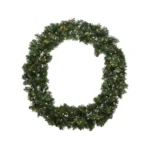 Everlands Imperial White LED Soft Needle Pine Prelit Wreath 23"