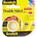 3M Scotch 1/2 In. x 250 In. Double Stick Transparent Tape