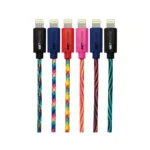 GetPower Multi-Color Braided Lightning USB Charging & Sync Cable, 10 Ft