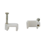 Brown USA Flat Cable Clip (1.5mm) - 100 Pieces Per Bag