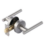 Italica Privacy Bed/Bath Door Lever Set - Satin Nickel
