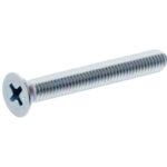 #8-32 x 1/2" Zinc Flat Head Phillips Machine Screws