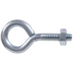 Hardware Essentials Eye Bolt With Hex Nut Zinc (1/4"-20 X 2")