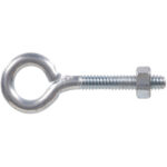 Hardware Essentials Eye Bolt With Hex Nut Zinc (1/4"-20 X 2-1/2")