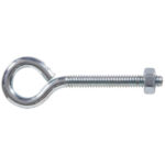 Hardware Essentials Eye Bolt With Hex Nut Zinc (1/4"-20 X 3")