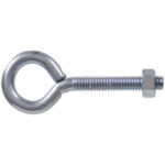 Hardware Essentials Eye Bolt With Hex Nut Zinc (5/16"-18 X 3-1/2")