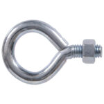 Hardware Essentials Eye Bolt With Hex Nut Zinc (3/8"-16 X 2-1/2")