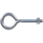 Hardware Essentials Eye Bolt With Hex Nut Zinc (3/8"-16 X 4")