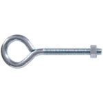 Hardware Essentials Eye Bolt With Hex Nut Zinc (3/8"-16 X 5")