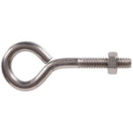 Hardware Essentials Eye Bolt With Hex Nut Stainless Steel (1/4"-20 X 2-5/8")